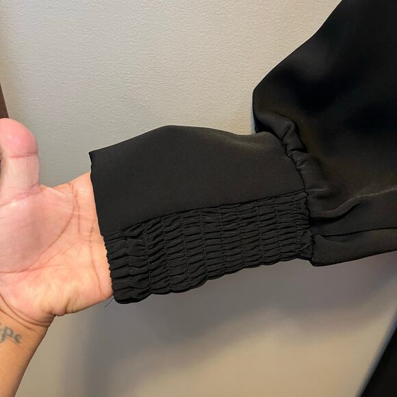 Tuckernuck Black Hoyt Embellished Dress Large Crystal Beading Modern‎ Classic - Picture 9 of 10